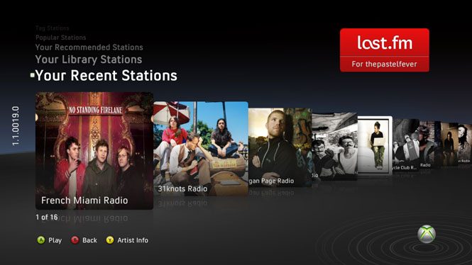 Xbox Live Last.fm