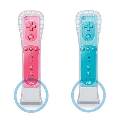 Wii Remotes (blue and pink)