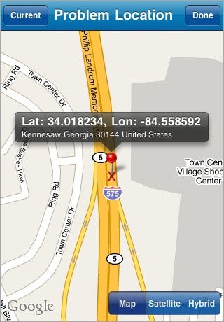 AT&T Mark the Spot app (location)
