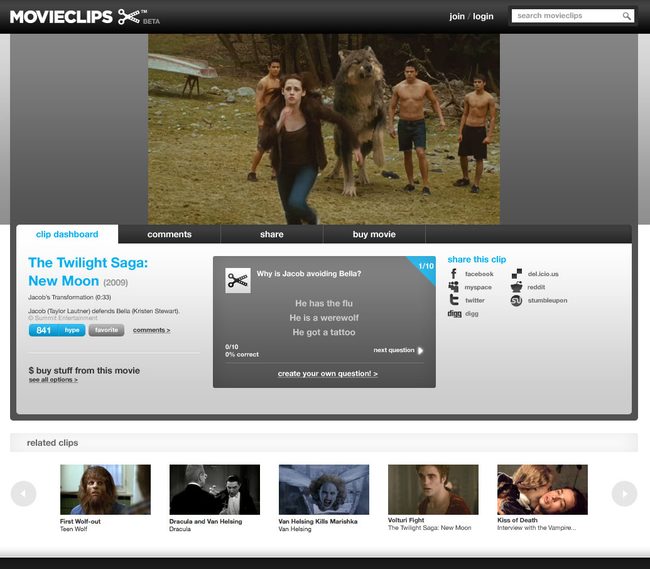 Movieclips.com / New Moon (watch)