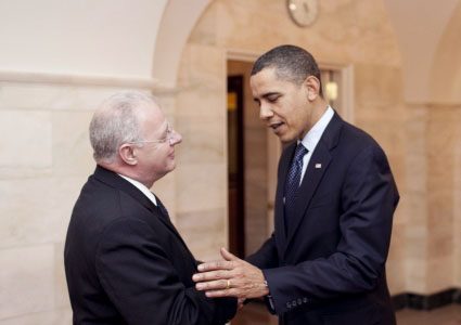 Howard Schmidt and President Obama, Dec 2009