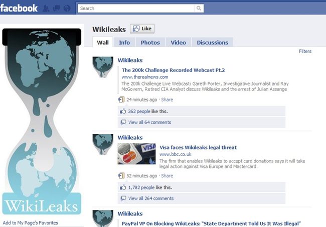 facebook-wikileaks-page