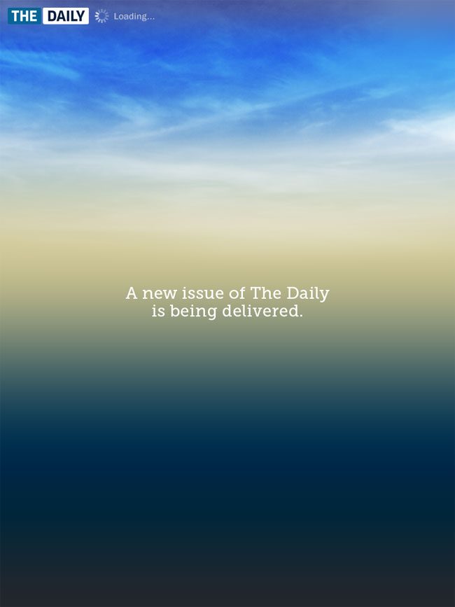 The Daily: New issue screen