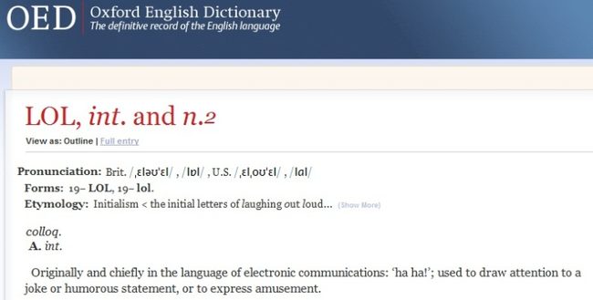 OED LOL