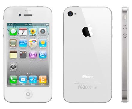 white iphone 4