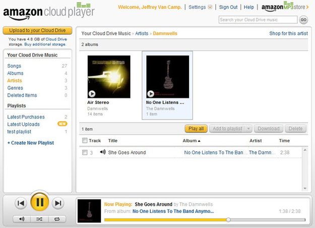 Amazon Cloud player artist