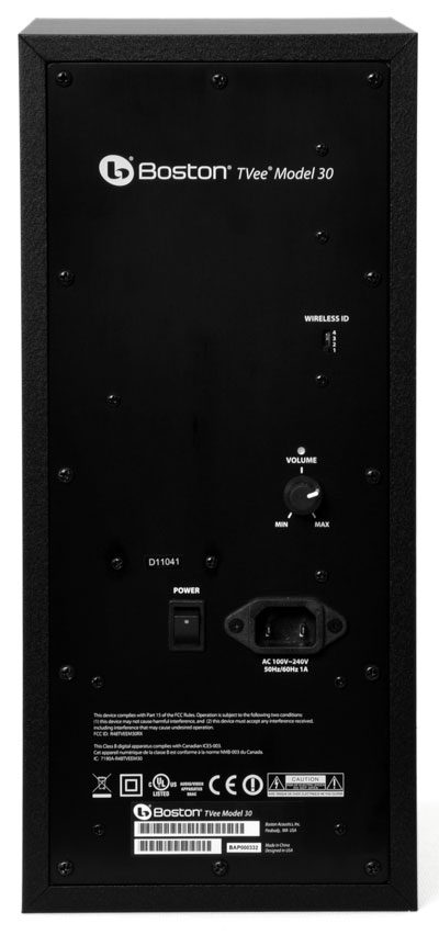 Boston Acoustics Tvee Model 30 subwoofer-rear