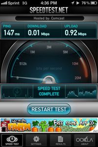 Sprint iphone 4S data speeds