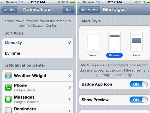 Notification-settings
