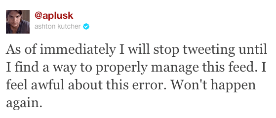 ashton kutcher tweet penn state joe paterno