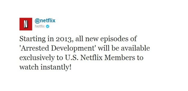 netflix arrested development tweet