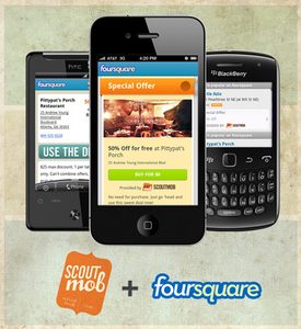 scoutmob+foursquare