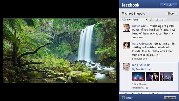 FacebookonBRAVIA