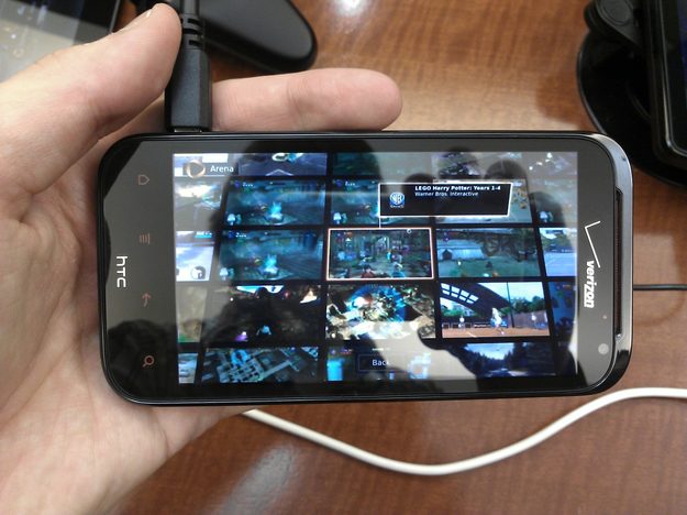OnLive running on an HTC Rezound