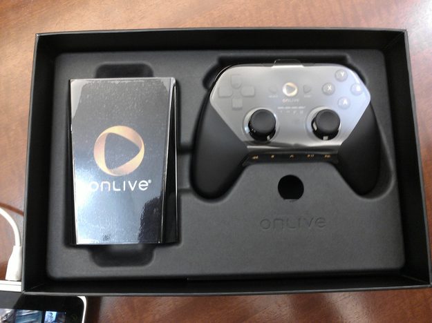 OnLive controller and console