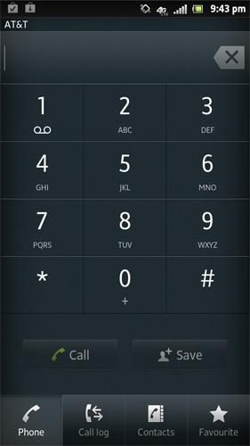 Sony Xperia Ion review screenshot dialer android 2.1 smartphone