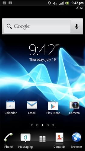 Sony Xperia Ion review screenshot home android 2.1 smartphone