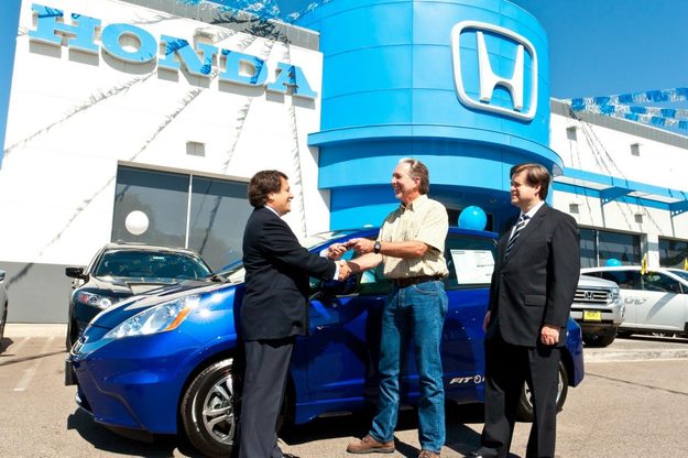 Honda delivers first Fit EV to California couple