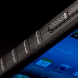 Samsung Galaxy Rugby Pro Review side angle profile
