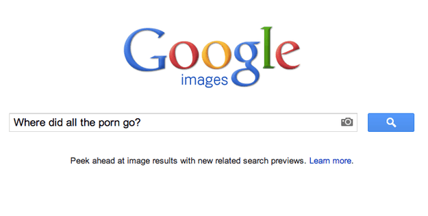 Google hides NSFW images