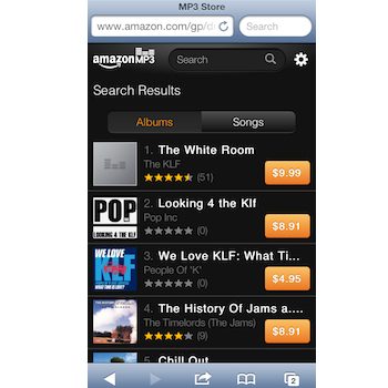 Amazon MP3 Store iOS