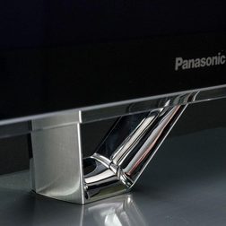 Panasonic TC P55vt60 review stand front angle