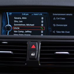 2013 BMW X1 infotainment hands free dialing
