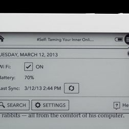 kobo glo e reader pearl e Ink touchscreen reading settings