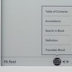 kobo glo e reader pearl e Ink touchscreen reading settings