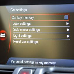 volvo xc60 my xc6 car key memory screen