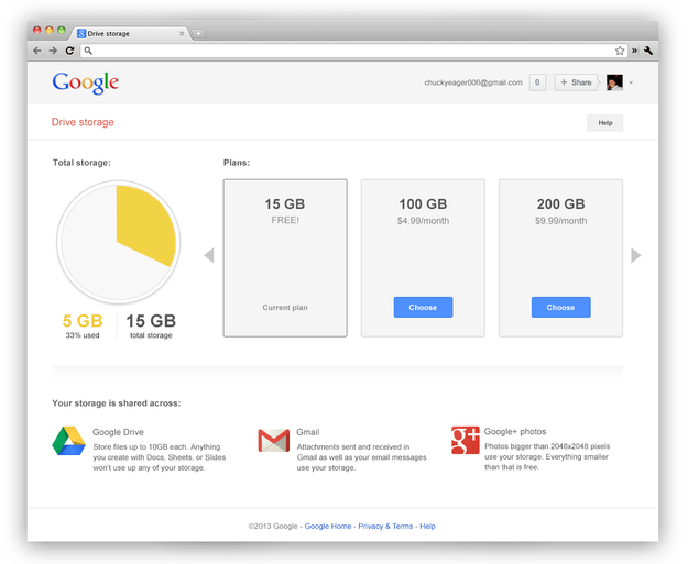 Google Drive_tier plans