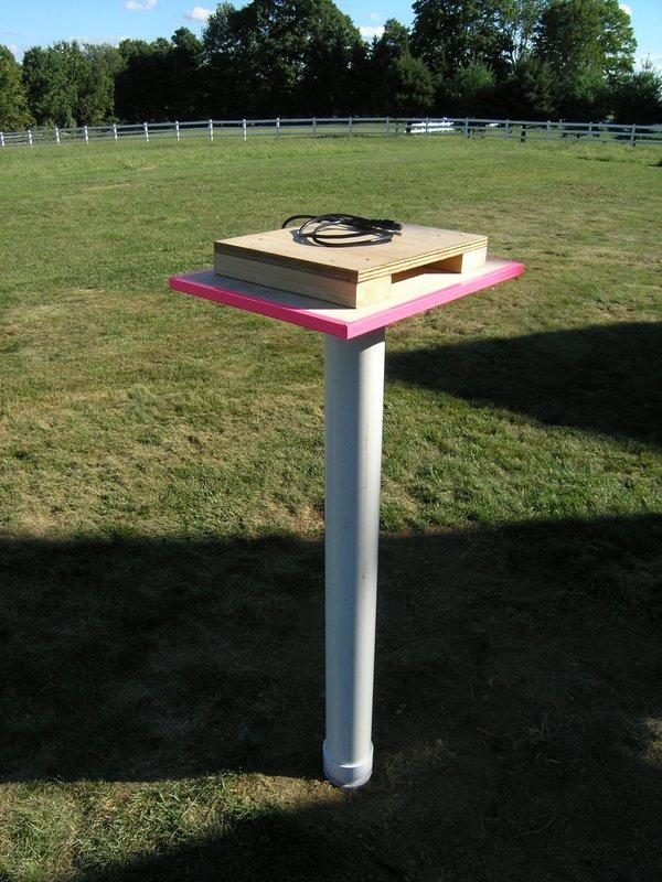 amaze your friends and annoy neighbors with own backyard theater projector pvc stand vertical