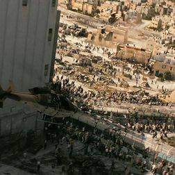 World War Z special effects helicopter zombies Israel