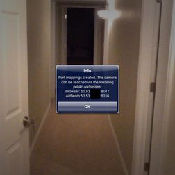iOS security cams Airbeam Port Settings