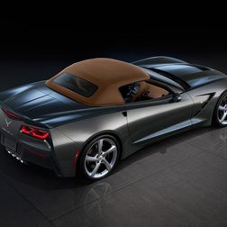 2014 Chevrolet Corvette convertible exterior rear angle top up