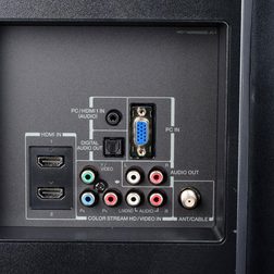 Toshiba 50L2300U back ports macro
