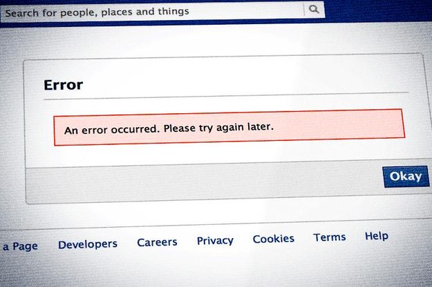 facebook error