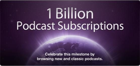 one billion podcasts apple