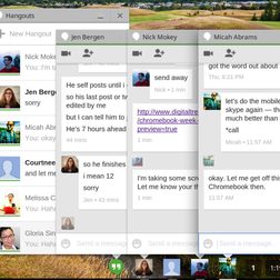 Chrome OS hell week screenshot google hangouts
