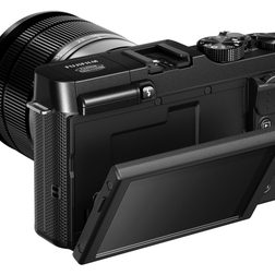 fujifilm introduces xa1 x a1 black back right 16 50mm tilt lcd 45