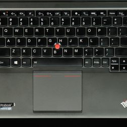 Lenovo Thinkpad X240 keyboard top down view