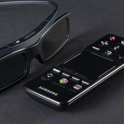Samsung-PN51F5500-television-remote-and-3D-glasses