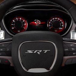road rave dodge brings back detroits glory days charger challenger hellcats 2015 srt hellcat instrument panel 5