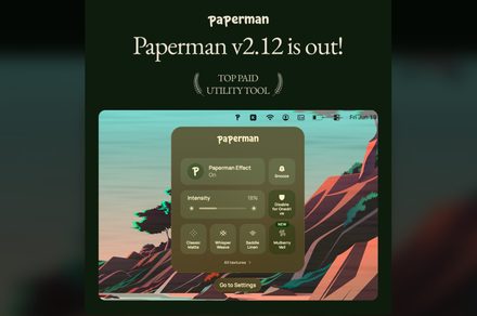 If you miss the feel of paper in the digital age, this app gives your Mac’s screen a textured look