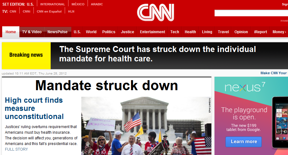 CNN and Fox News falsely report Supreme Court ruling | Digital Trends