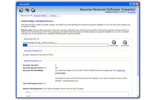 Secunia Personal Software Inspector