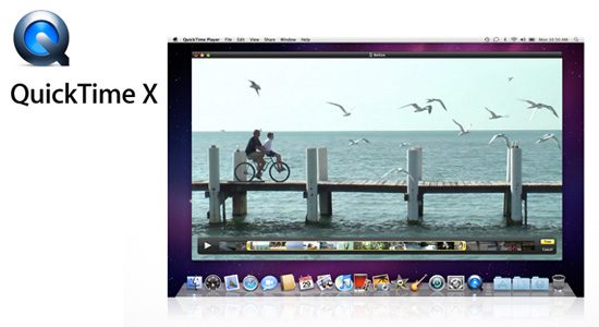 QuickTime X features a cleaner look and a new trimming interface