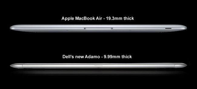 Apple MacBook Air vs. Dell Adamo 9.99