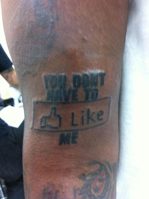 T-Pain's Facebook Tattoo