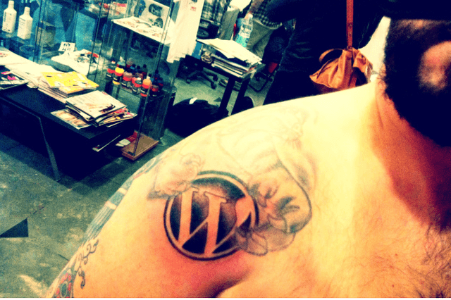 WordPress Shoulder Tattoo
